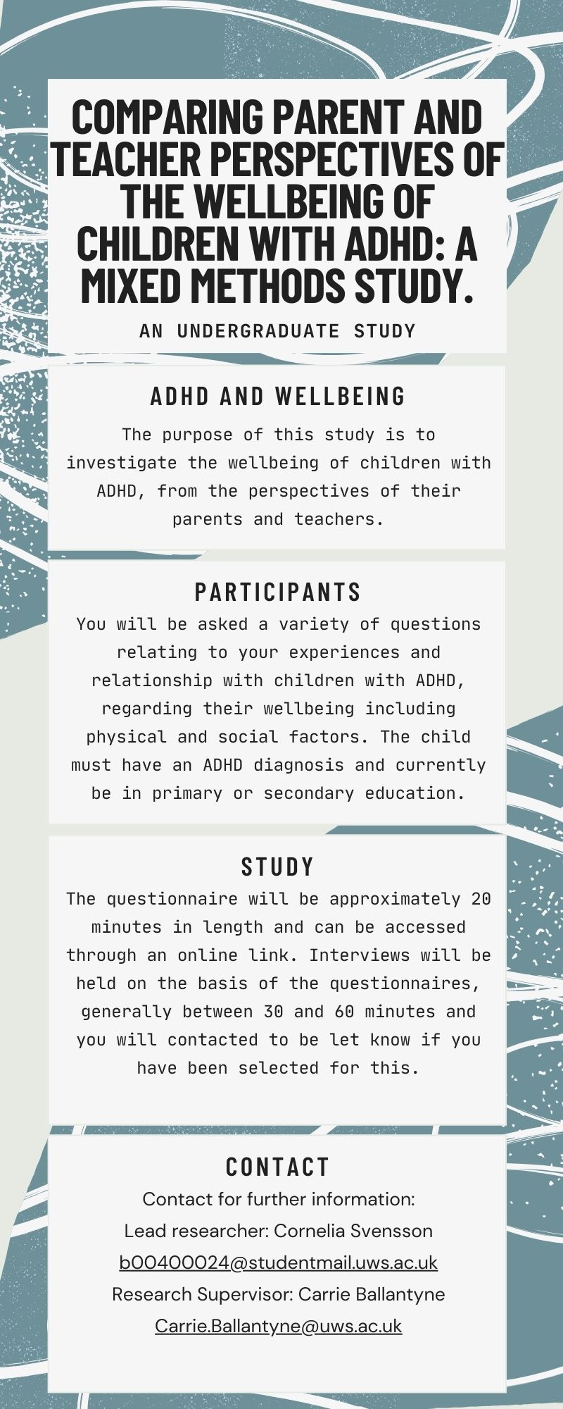 ADHD and Wellbeing Study